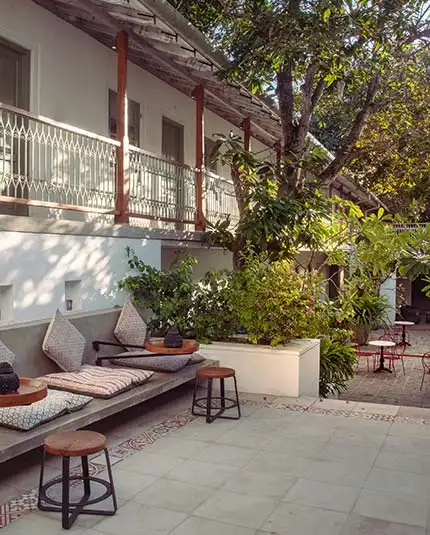 Beautiful outdoor seating place