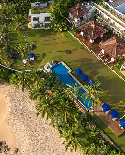Beach side hotel with pool