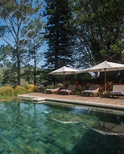 Beautiful pool with mountain view